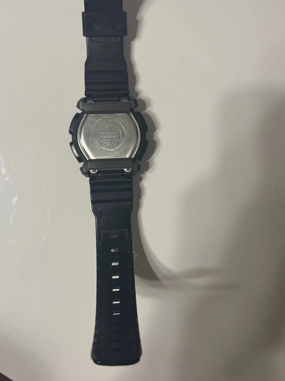 Casio Black Digital Sports Watch with Red Accent